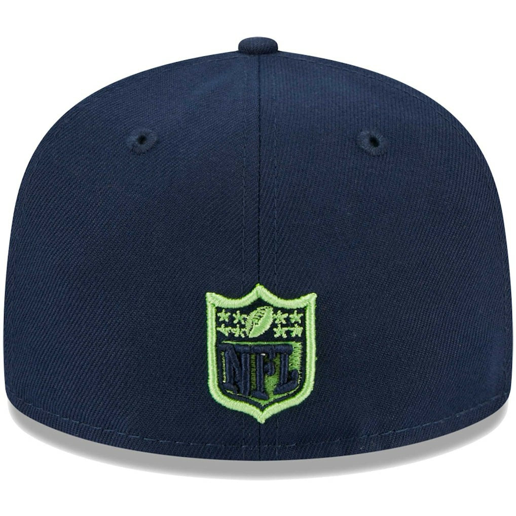 Seattle Seahawks New Era Youth Main 59FIFTY Fitted Hat - College Navy - NFL