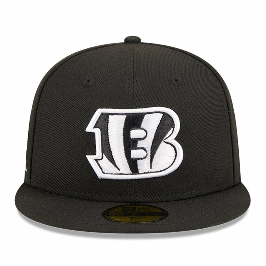 Cincinnati Bengals New Era Main Patch 59FIFTY Fitted Hat - Black - NFL