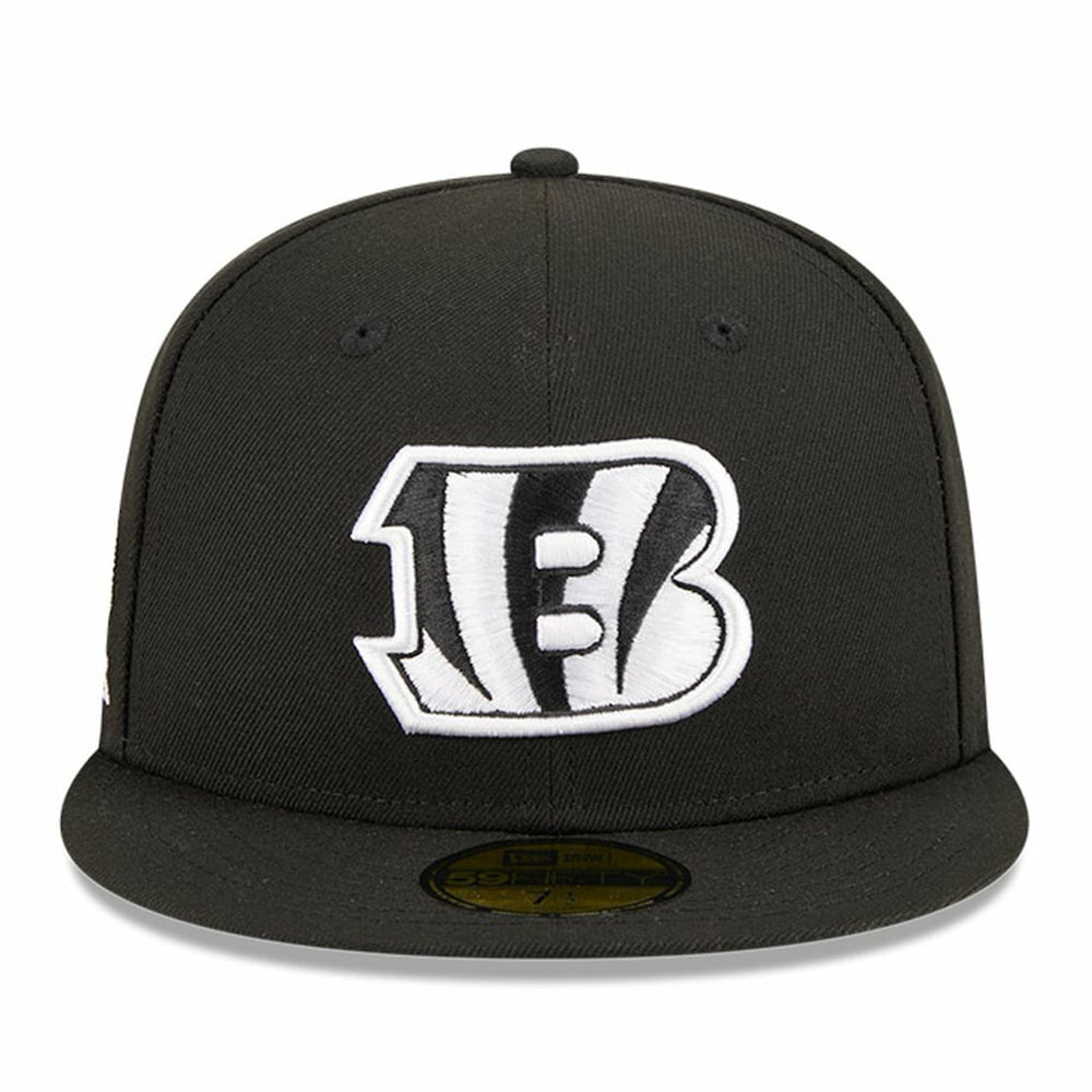 Cincinnati Bengals New Era Main Patch 59FIFTY Fitted Hat - Black - NFL