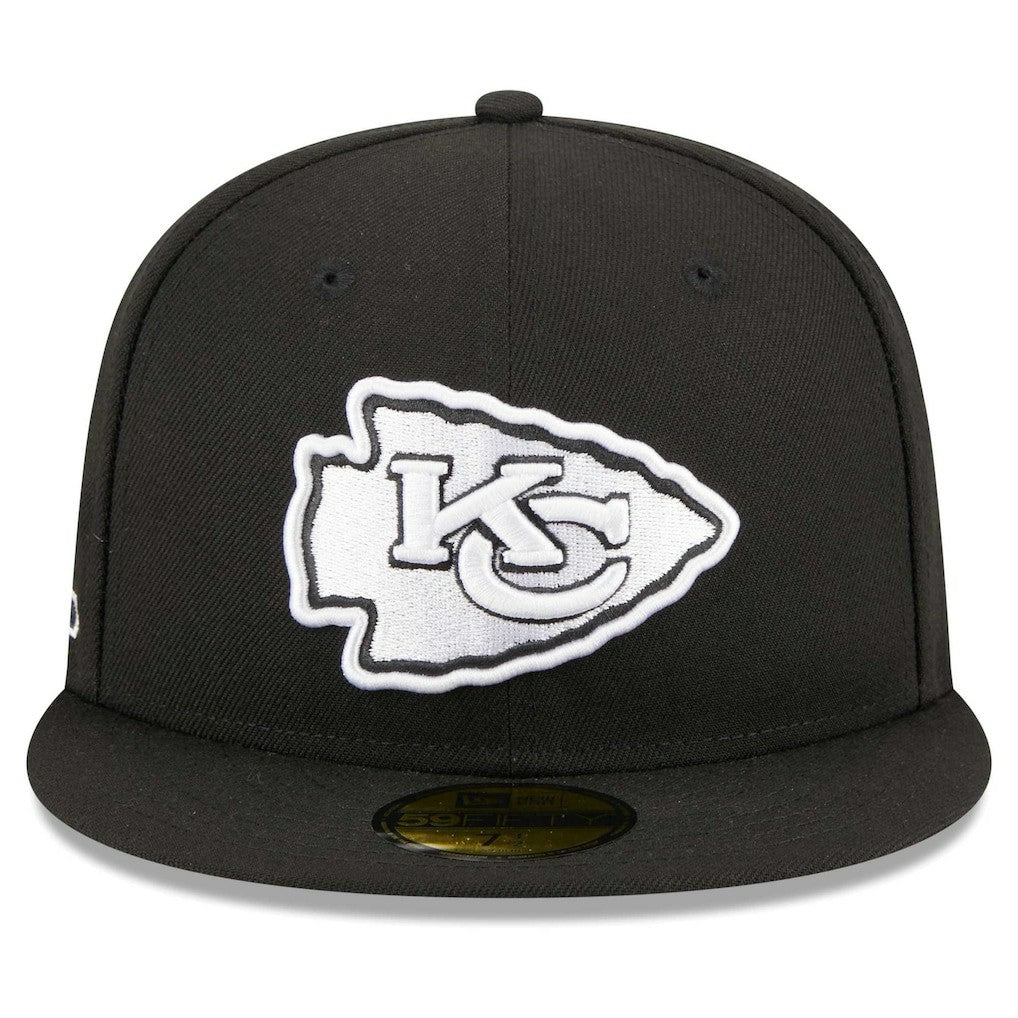 Kansas City Chiefs New Era Main Patch 59FIFTY Fitted Hat - Black - NFL