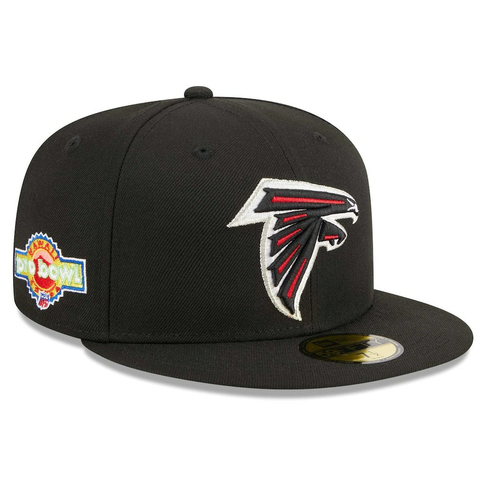 Atlanta Falcons New Era Main Patch 59FIFTY Fitted Hat - Black - NFL