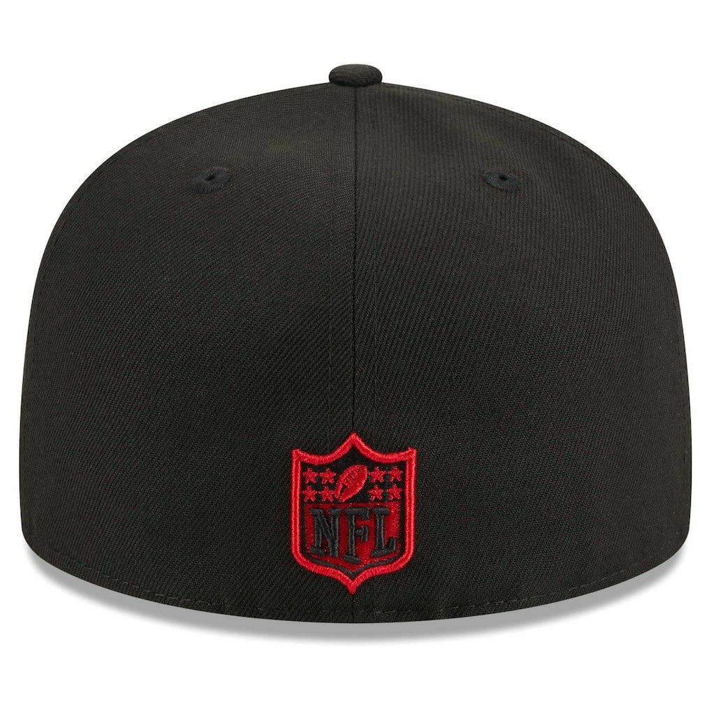 Atlanta Falcons New Era Main Patch 59FIFTY Fitted Hat - Black - NFL