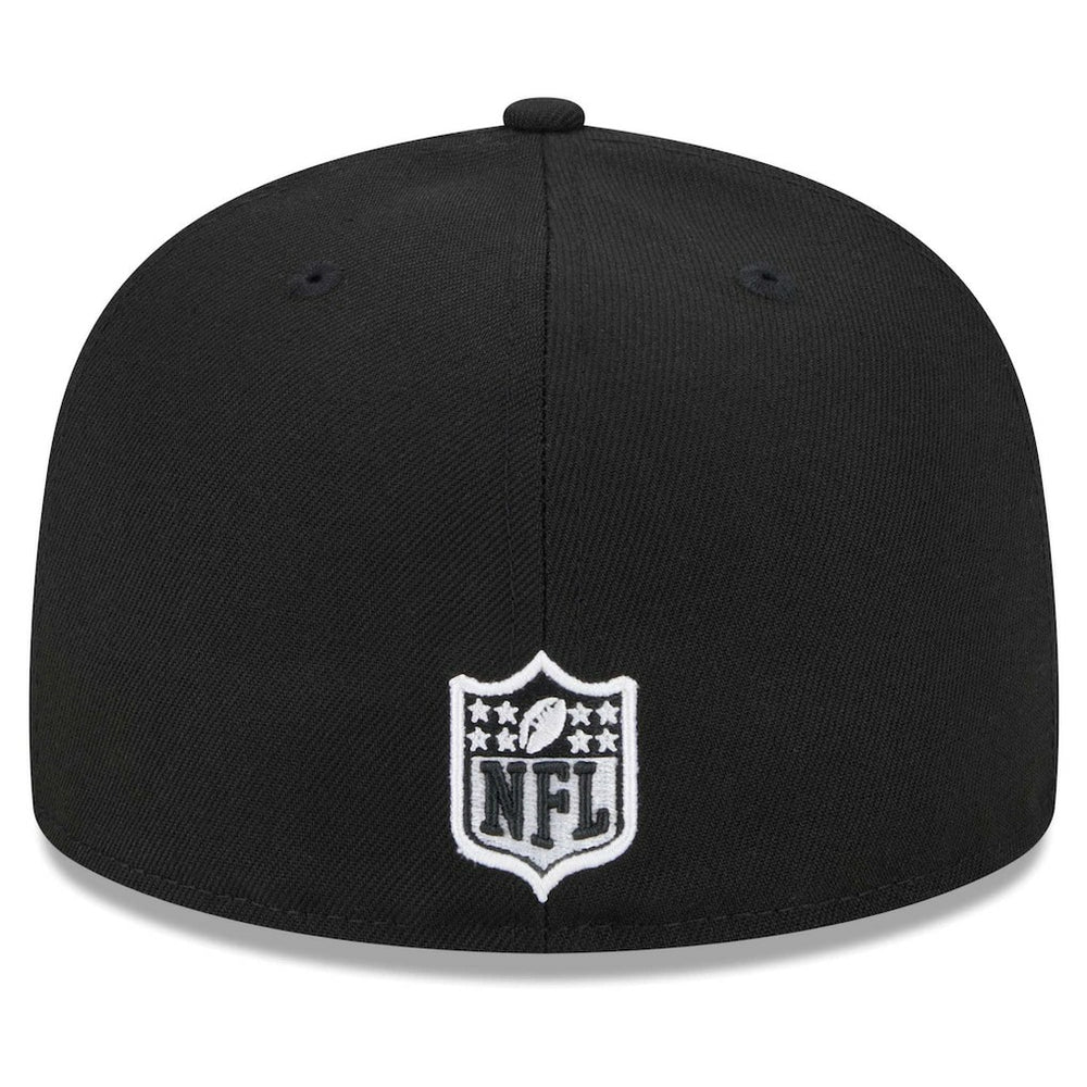Miami Dolphins New Era Main Patch 59FIFTY Fitted Hat - Black - NFL