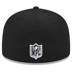 Miami Dolphins New Era Main Patch 59FIFTY Fitted Hat - Black - NFL