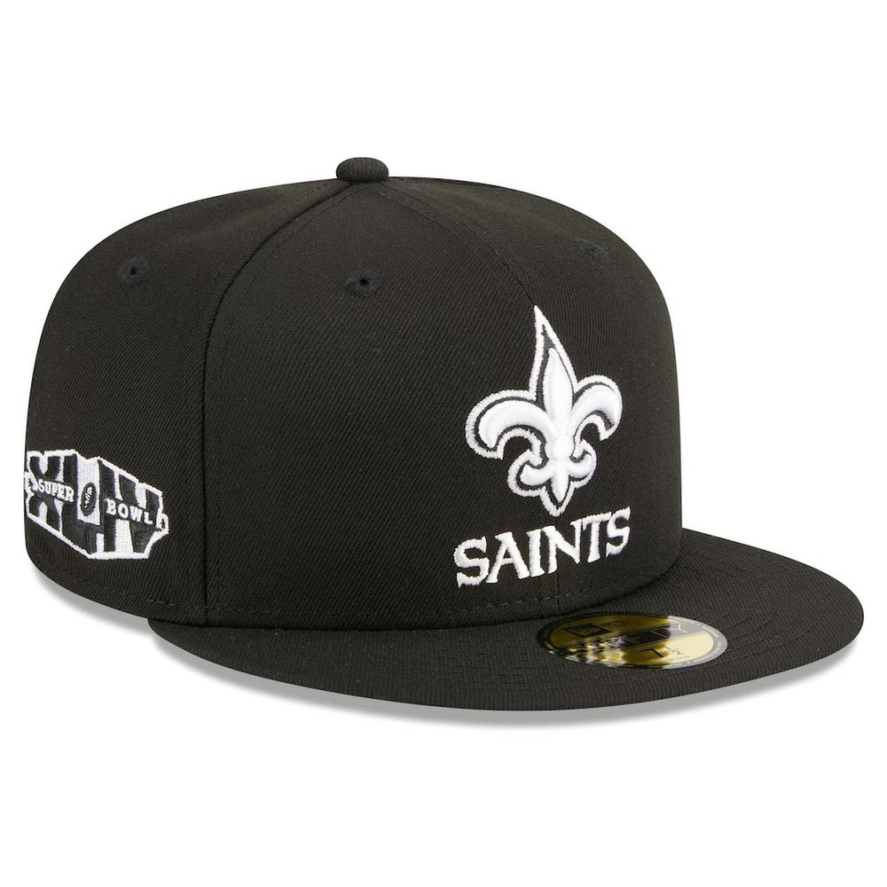 New Orleans Saints New Era Main Patch 59FIFTY Fitted Hat - Black - NFL