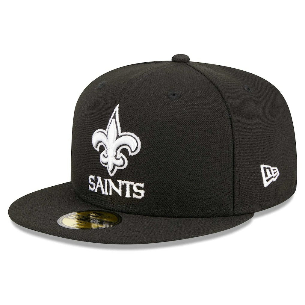 New Orleans Saints New Era Main Patch 59FIFTY Fitted Hat - Black - NFL