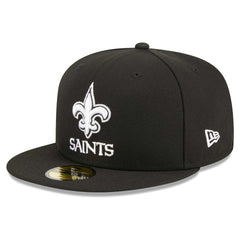 New Orleans Saints New Era Main Patch 59FIFTY Fitted Hat - Black - NFL