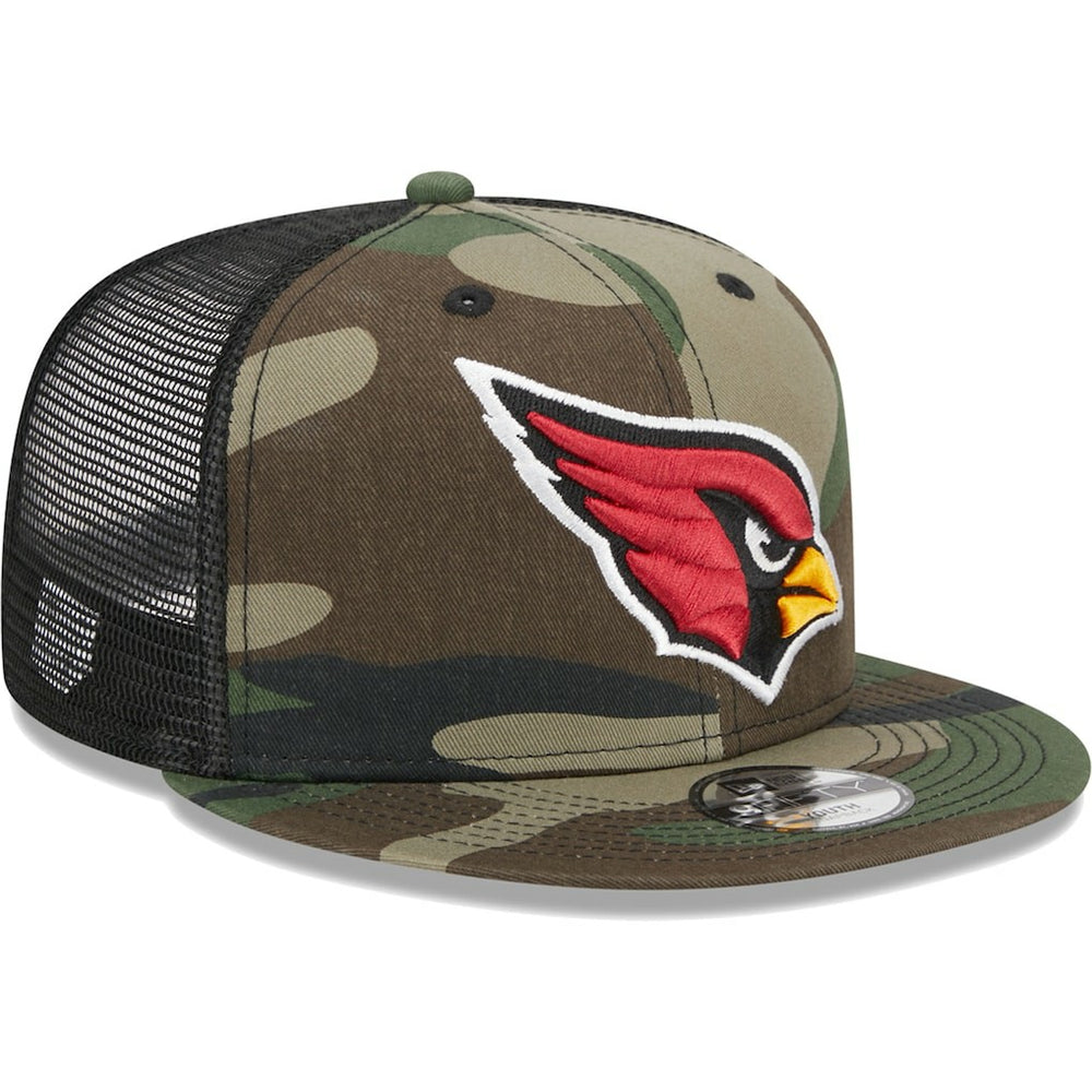 Arizona Cardinals New Era Youth Main Trucker 9FIFTY Snapback Hat - Camo - NFL