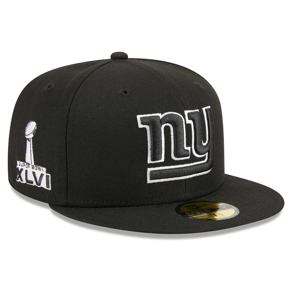 New York Giants New Era Main Patch 59FIFTY Fitted Hat - Black - NFL