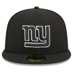 New York Giants New Era Main Patch 59FIFTY Fitted Hat - Black - NFL