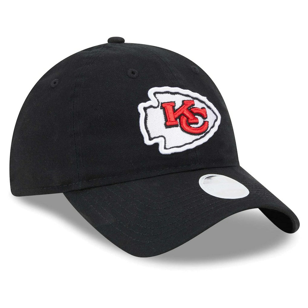 Kansas City Chiefs New Era Women's Main Core Classic 2.0 9TWENTY Adjustable Hat - Black - NFL