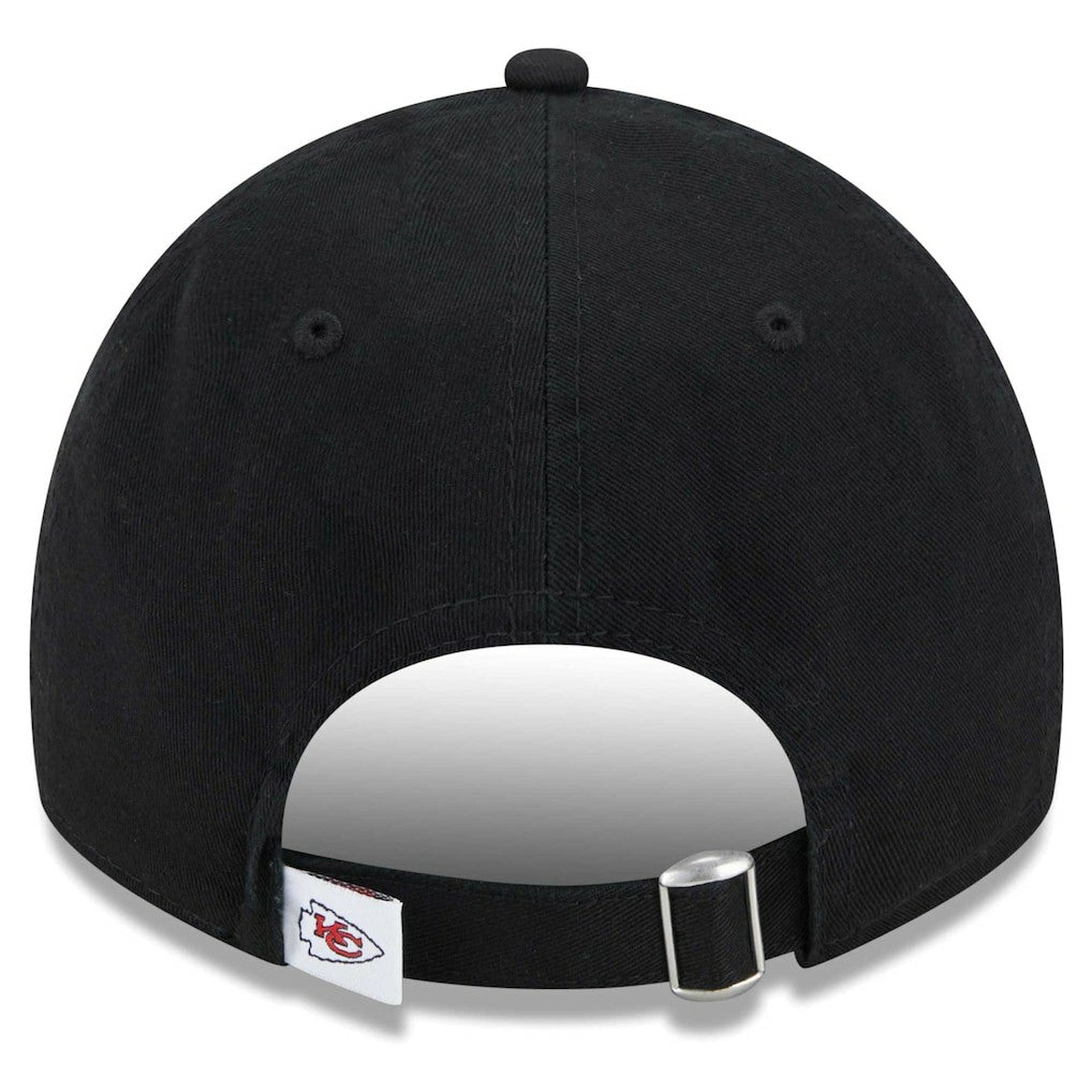 Kansas City Chiefs New Era Women's Main Core Classic 2.0 9TWENTY Adjustable Hat - Black - NFL