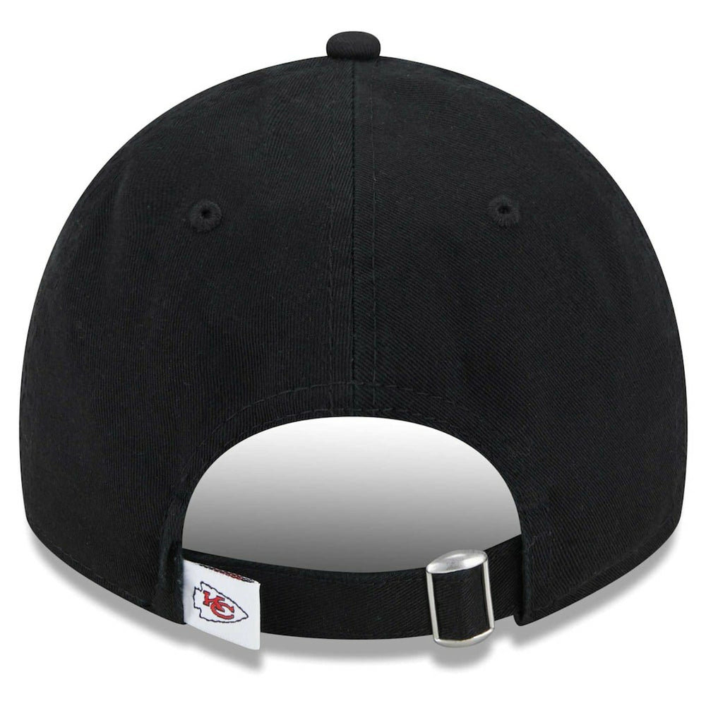 Kansas City Chiefs New Era Women's Main Core Classic 2.0 9TWENTY Adjustable Hat - Black - NFL