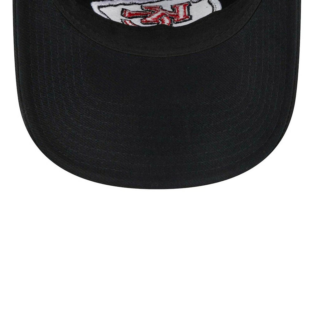 Kansas City Chiefs New Era Women's Main Core Classic 2.0 9TWENTY Adjustable Hat - Black - NFL