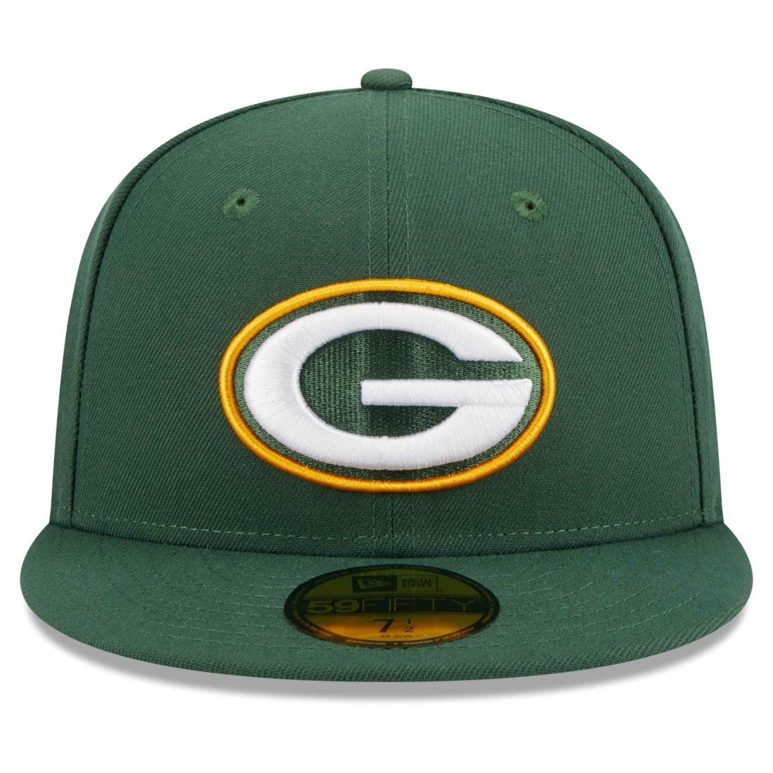 Green Bay Packers New Era Main Patch 59FIFTY Fitted Hat - Green - NFL