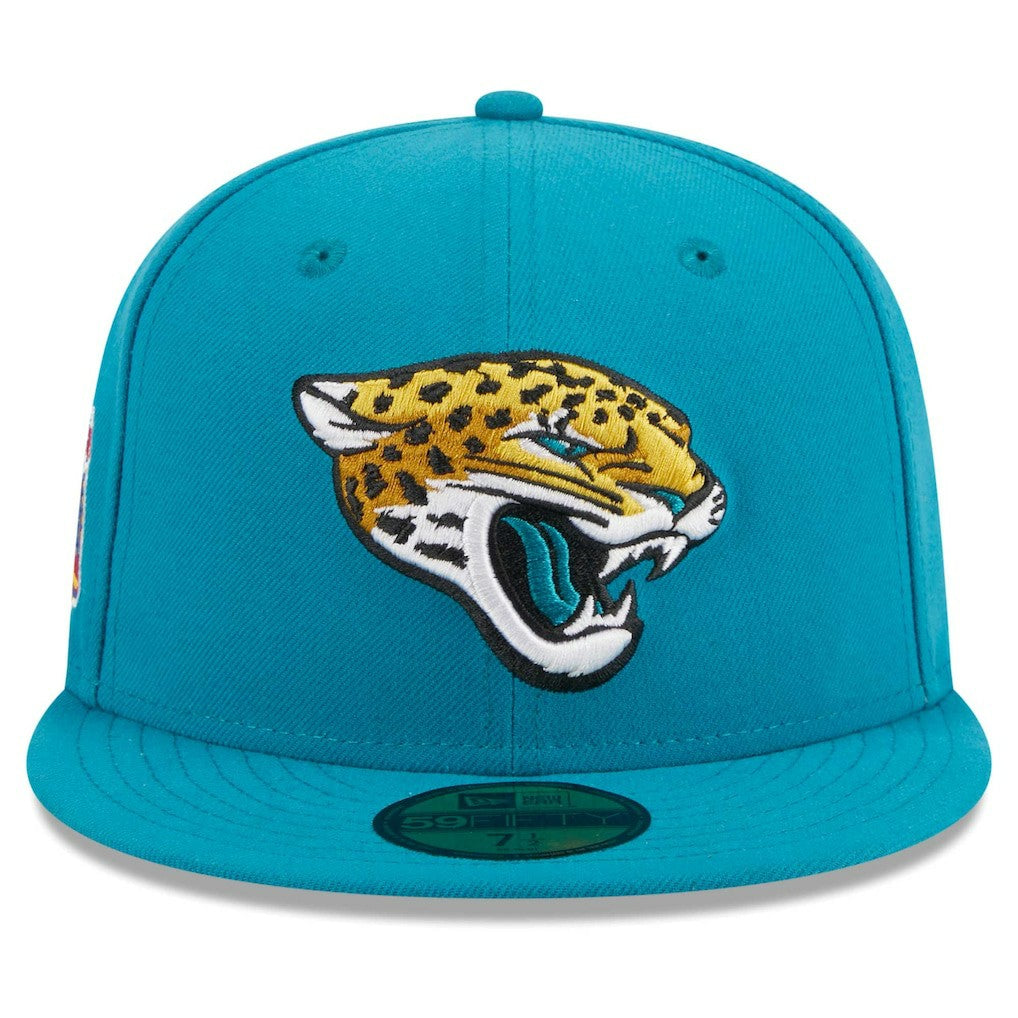 Jacksonville Jaguars New Era Main Patch 59FIFTY Fitted Hat - Teal - NFL