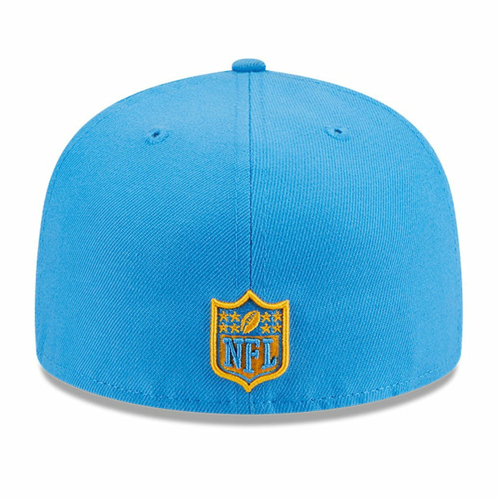 Los Angeles Chargers New Era Main Patch 59FIFTY Fitted Hat - Powder Blue - NFL
