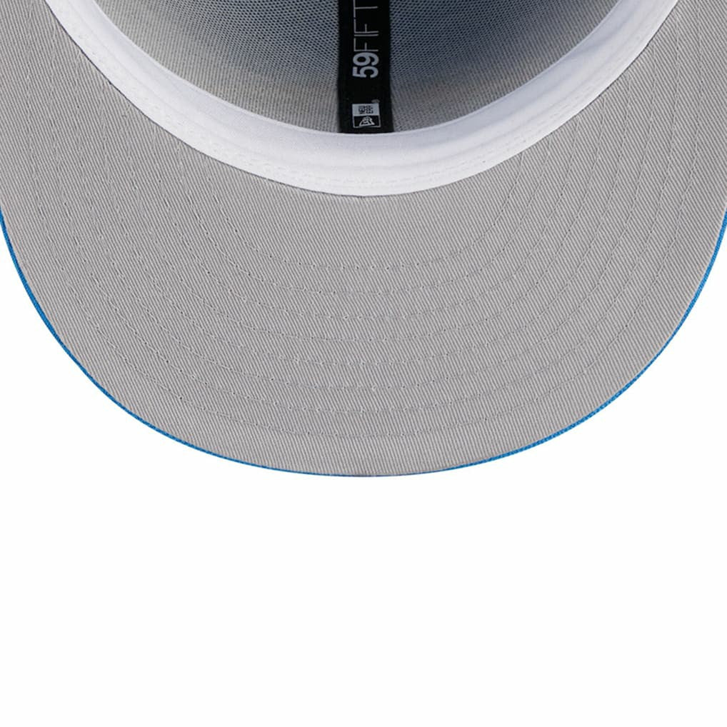 Los Angeles Chargers New Era Main Patch 59FIFTY Fitted Hat - Powder Blue - NFL