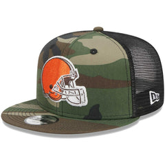 Cleveland Browns New Era Youth Main Trucker 9FIFTY Snapback Hat - Camo - NFL