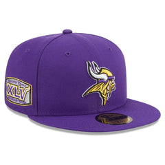 Minnesota Vikings New Era Main Patch 59FIFTY Fitted Hat - Purple - NFL