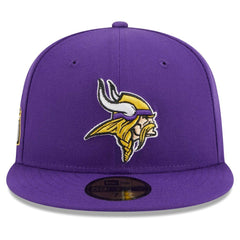 Minnesota Vikings New Era Main Patch 59FIFTY Fitted Hat - Purple - NFL