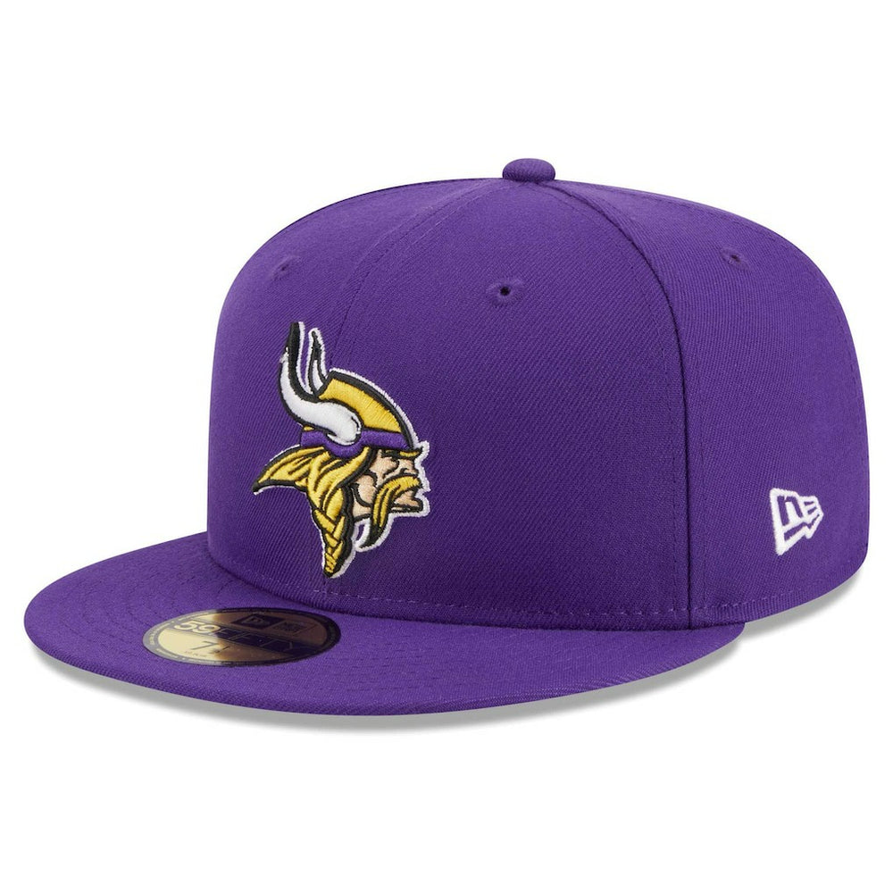 Minnesota Vikings New Era Main Patch 59FIFTY Fitted Hat - Purple - NFL
