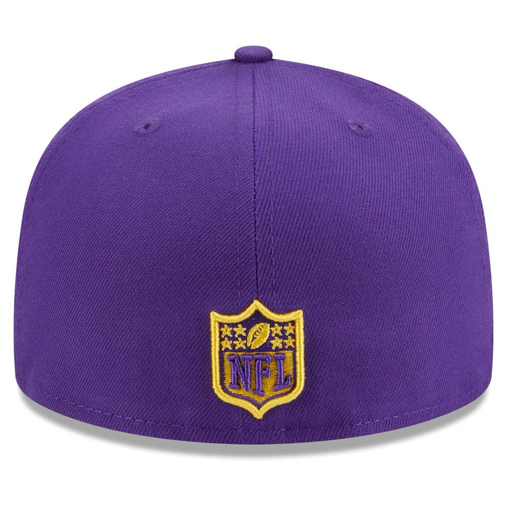 Minnesota Vikings New Era Main Patch 59FIFTY Fitted Hat - Purple - NFL
