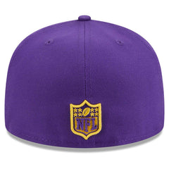 Minnesota Vikings New Era Main Patch 59FIFTY Fitted Hat - Purple - NFL