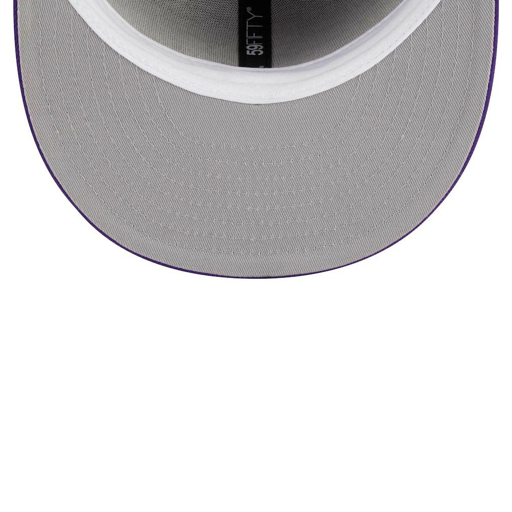 Minnesota Vikings New Era Main Patch 59FIFTY Fitted Hat - Purple - NFL