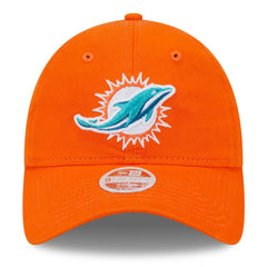Miami Dolphins New Era Women's Main Core Classic 2.0 9TWENTY Adjustable Hat - Orange - NFL