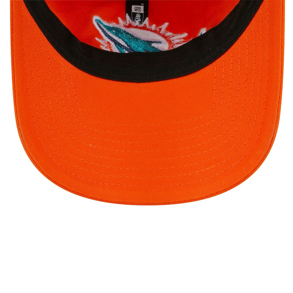 Miami Dolphins New Era Women's Main Core Classic 2.0 9TWENTY Adjustable Hat - Orange - NFL