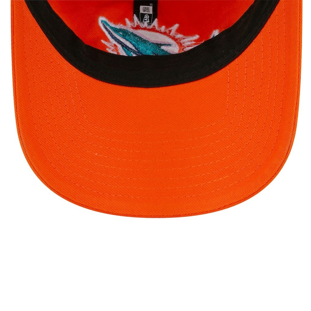 Miami Dolphins New Era Women's Main Core Classic 2.0 9TWENTY Adjustable Hat - Orange - NFL