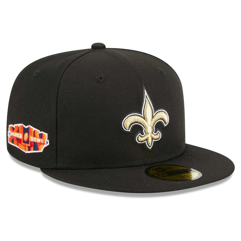 New Orleans Saints New Era Main Patch 59FIFTY Fitted Hat - Black - NFL