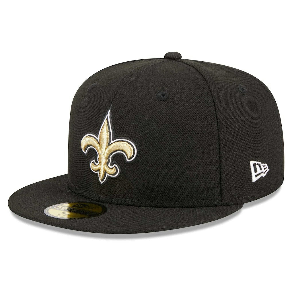 New Orleans Saints New Era Main Patch 59FIFTY Fitted Hat - Black - NFL