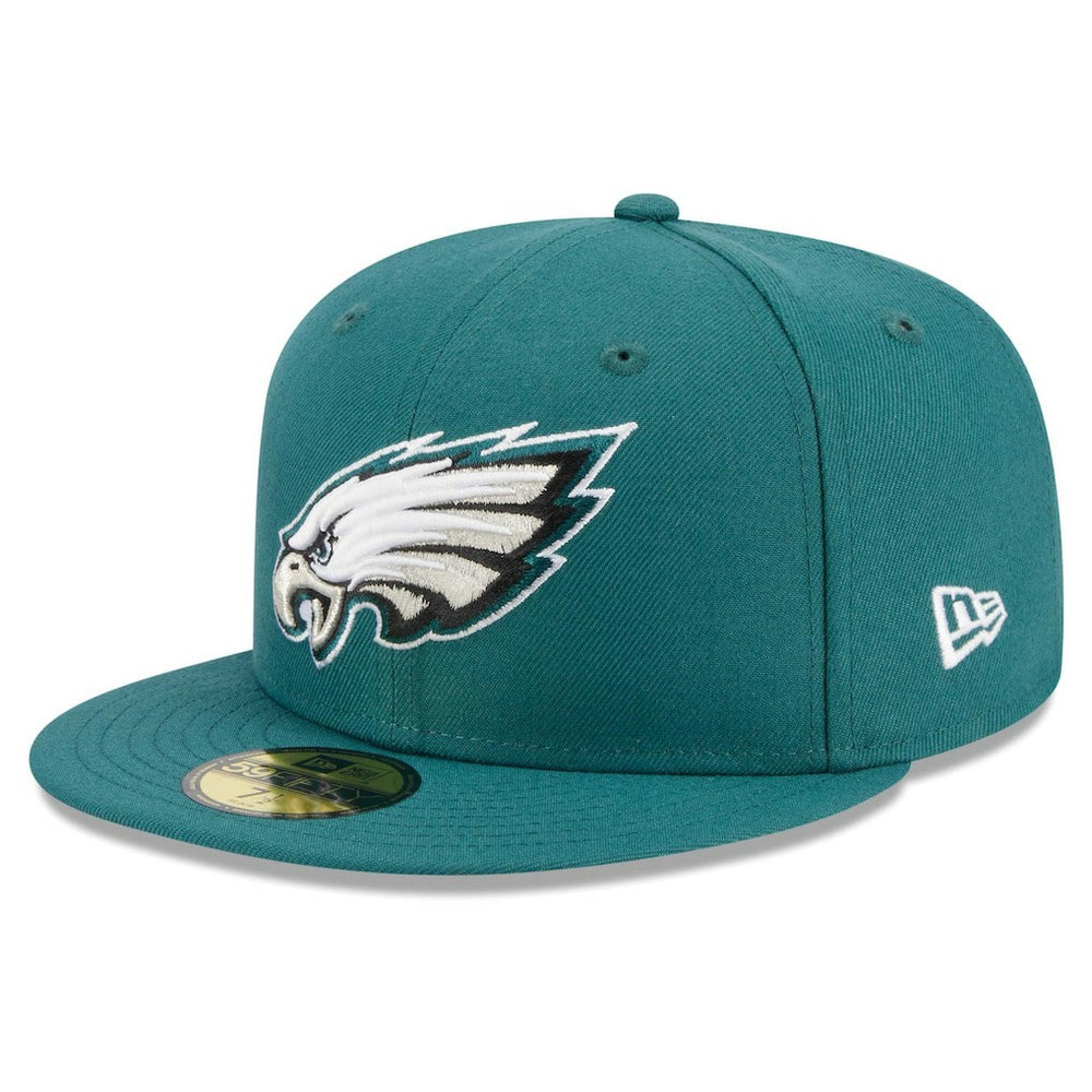 Philadelphia Eagles New Era Main Patch 59FIFTY Fitted Hat - Midnight Green - NFL