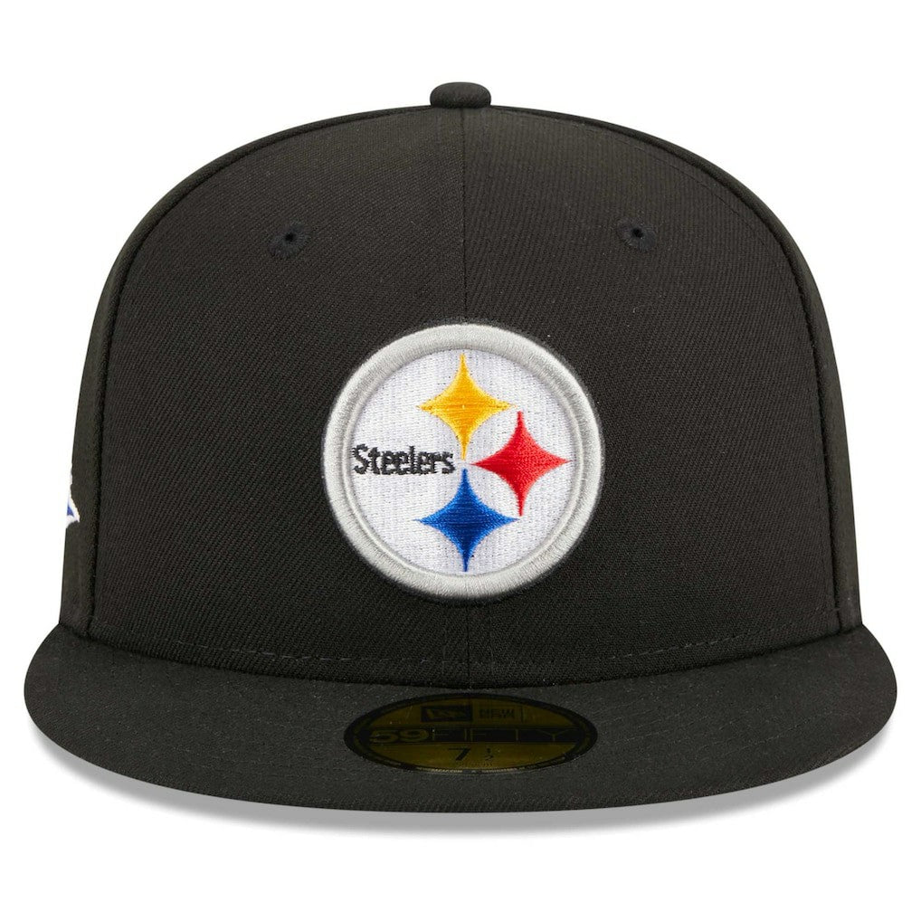 Pittsburgh Steelers New Era Main Patch 59FIFTY Fitted Hat - Black - NFL