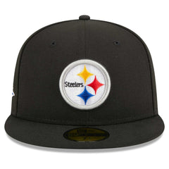 Pittsburgh Steelers New Era Main Patch 59FIFTY Fitted Hat - Black - NFL