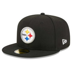 Pittsburgh Steelers New Era Main Patch 59FIFTY Fitted Hat - Black - NFL