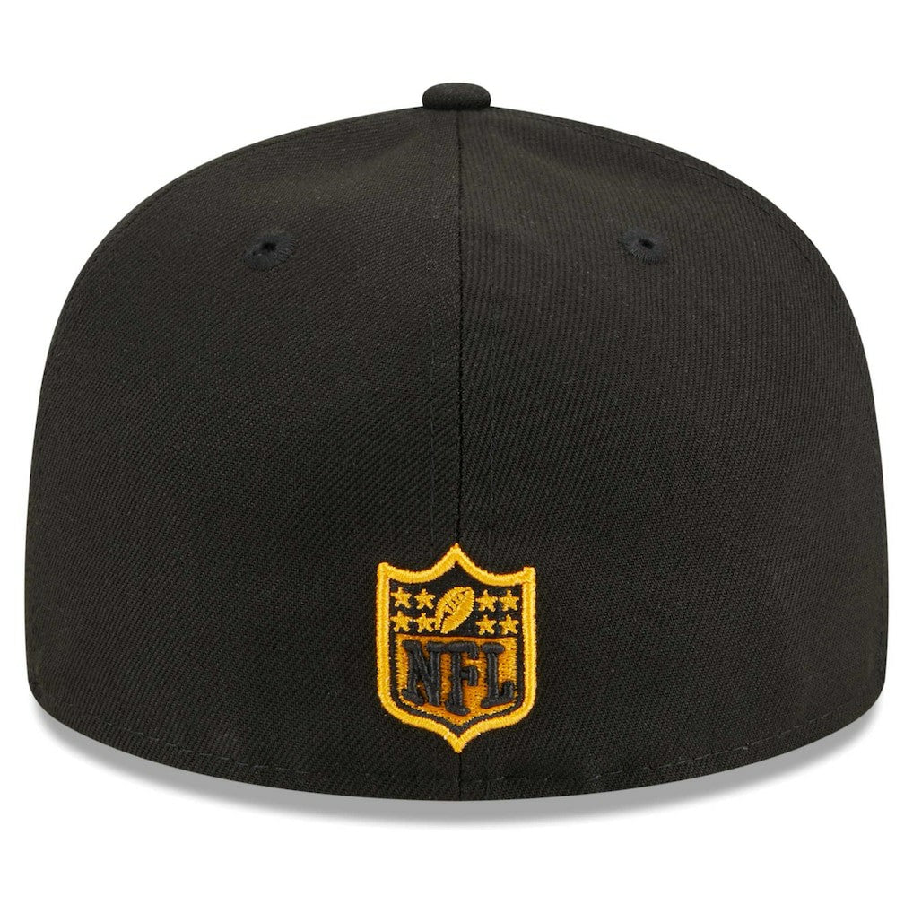 Pittsburgh Steelers New Era Main Patch 59FIFTY Fitted Hat - Black - NFL