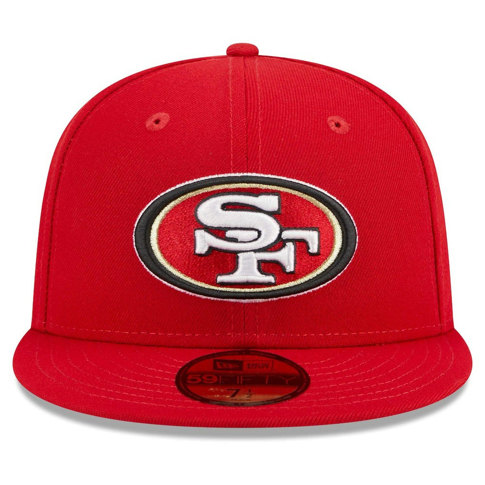 San Francisco 49ers New Era Main Patch 59FIFTY Fitted Hat - Scarlet - NFL