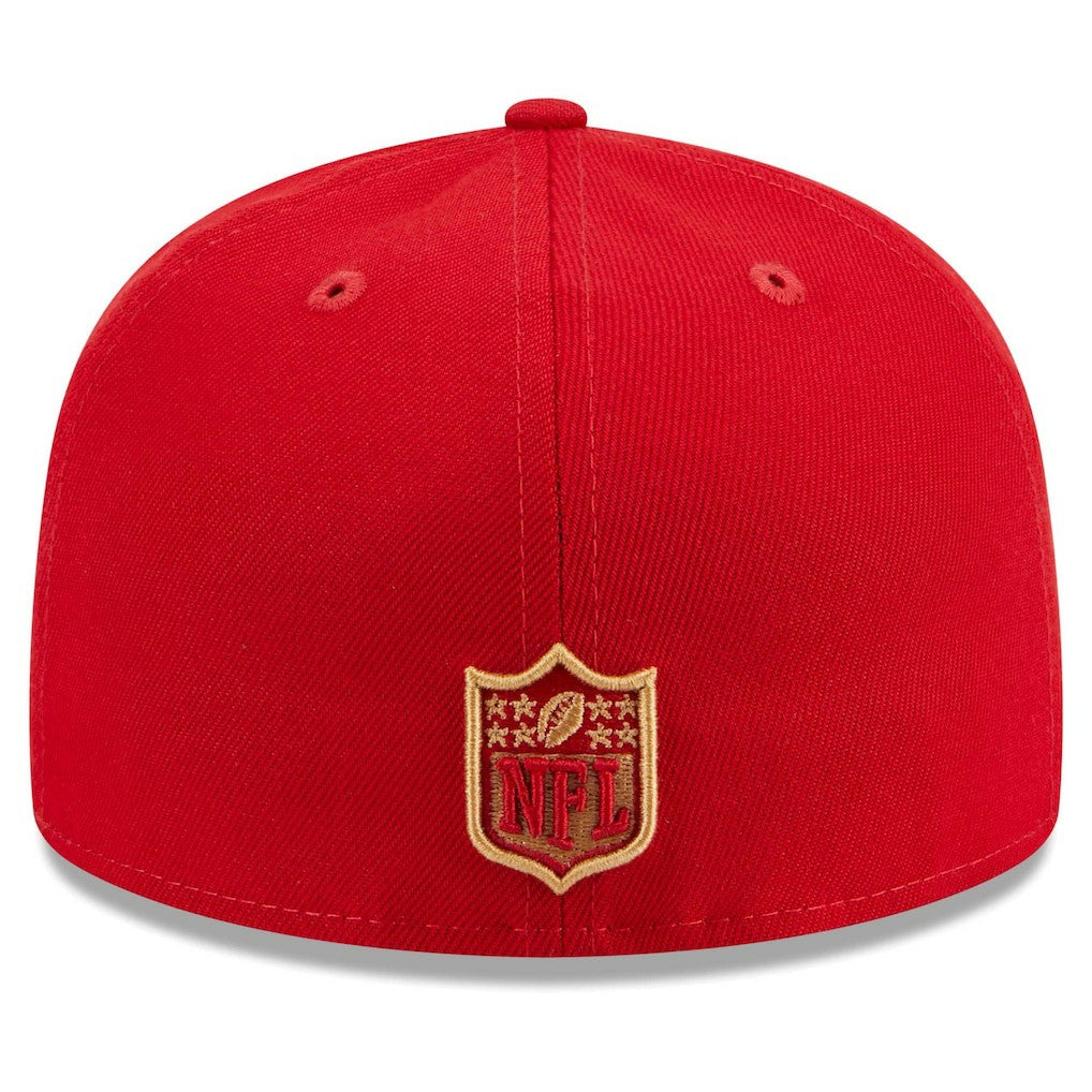 San Francisco 49ers New Era Main Patch 59FIFTY Fitted Hat - Scarlet - NFL
