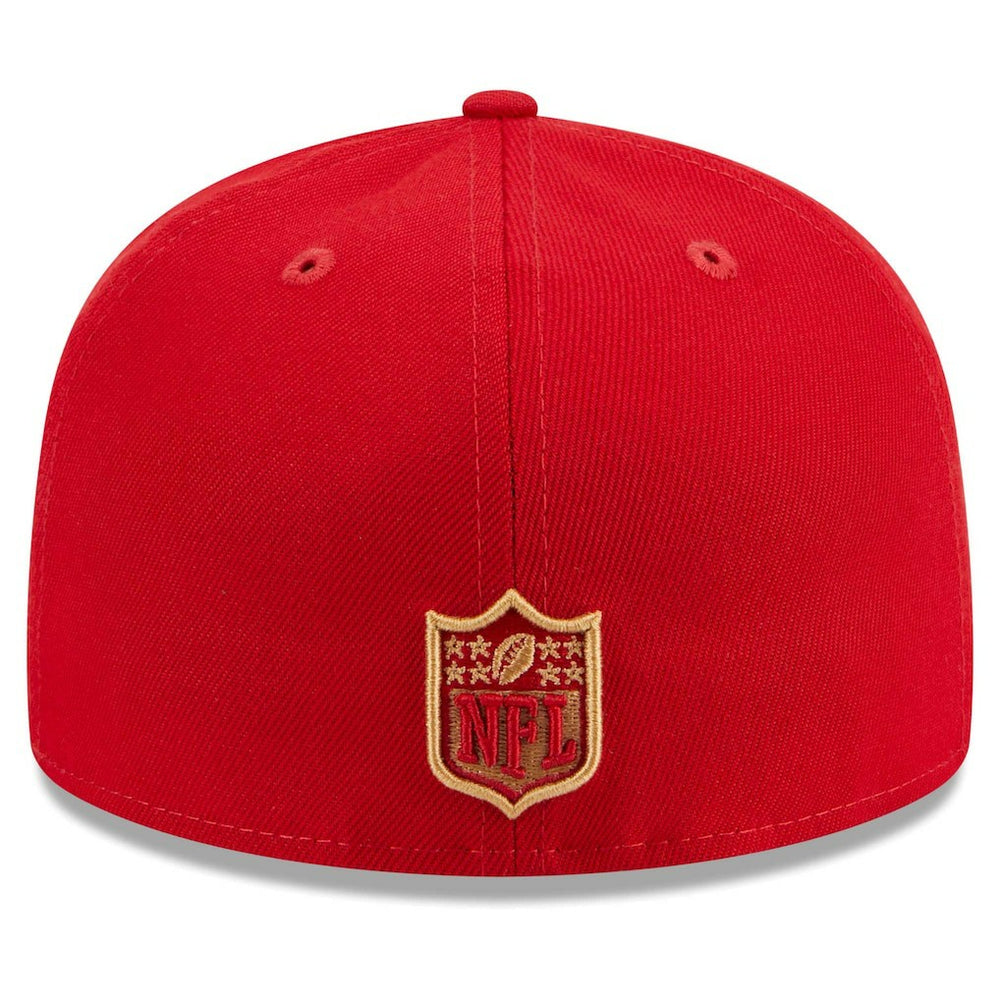 San Francisco 49ers New Era Main Patch 59FIFTY Fitted Hat - Scarlet - NFL