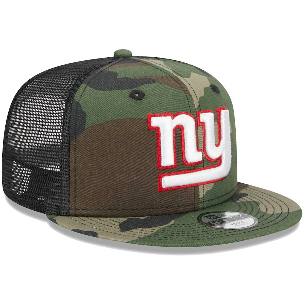 New York Giants New Era Youth Main Trucker 9FIFTY Snapback Hat - Camo - NFL