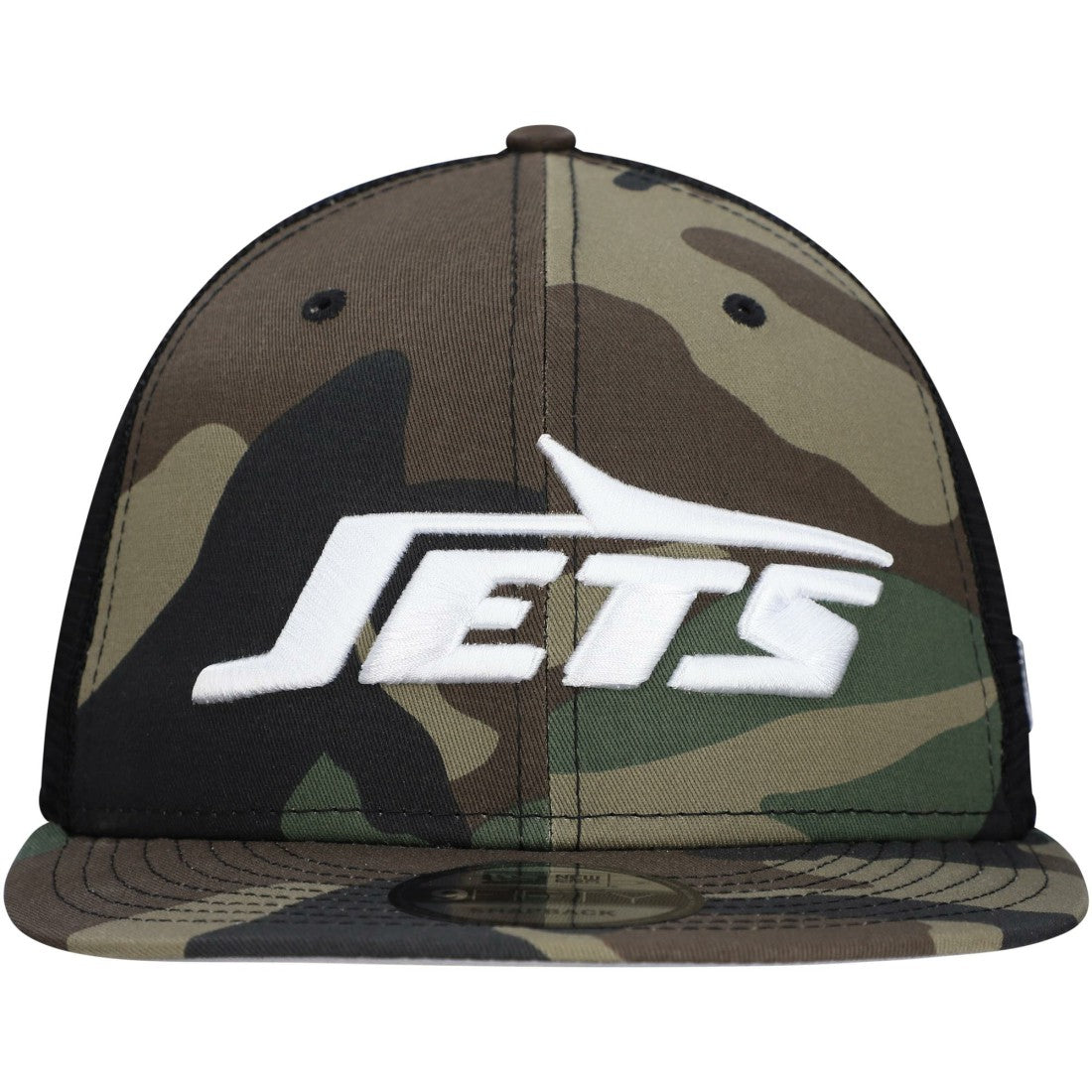New York Jets New Era Youth Main Trucker 9FIFTY Snapback Hat - Camo - NFL