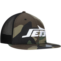 New York Jets New Era Youth Main Trucker 9FIFTY Snapback Hat - Camo - NFL