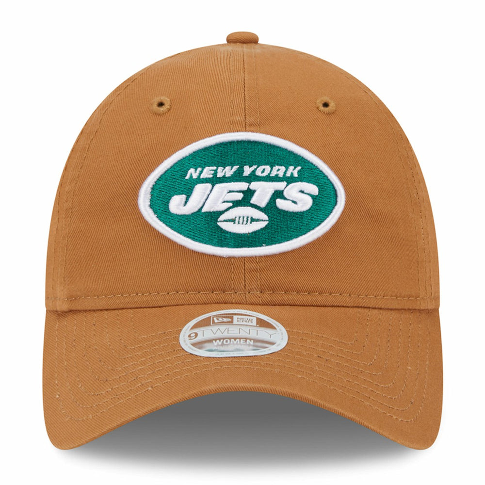 New York Jets New Era Women's Main Core Classic 2.0 9TWENTY Adjustable Hat - Brown - NFL