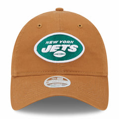 New York Jets New Era Women's Main Core Classic 2.0 9TWENTY Adjustable Hat - Brown - NFL