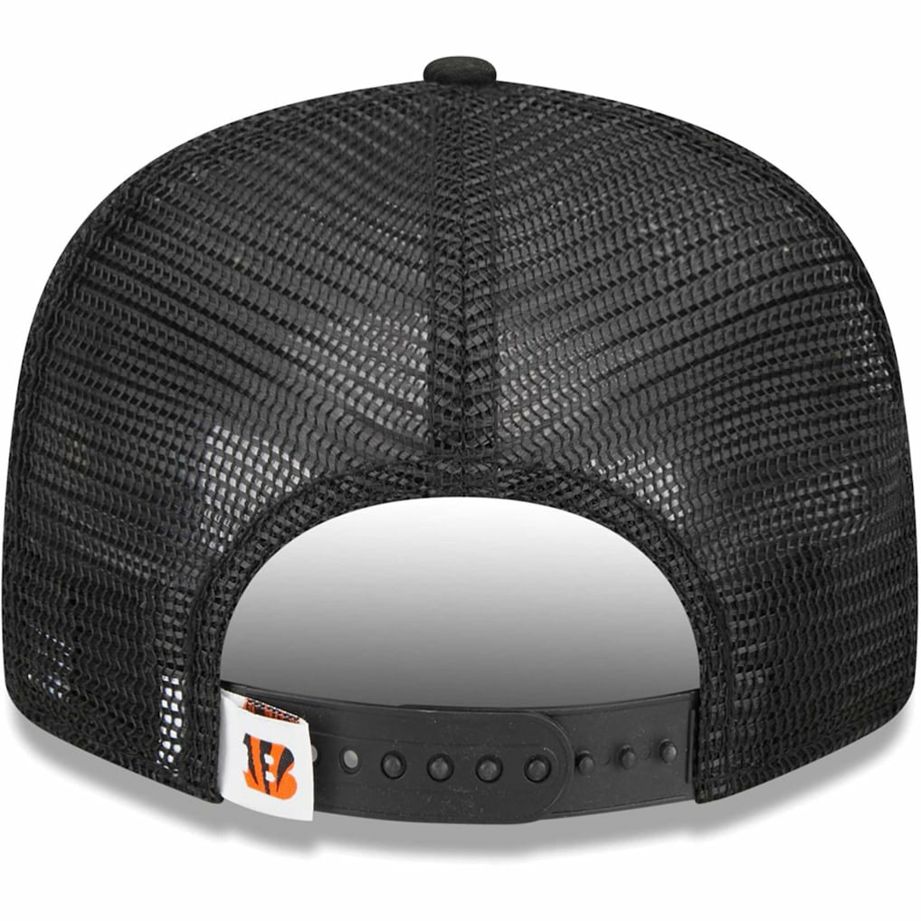 Cincinnati Bengals New Era Youth Main Trucker 9FIFTY Snapback Hat - Black - NFL