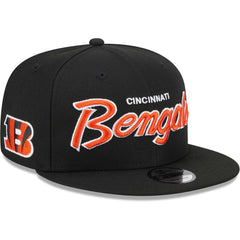 Cincinnati Bengals New Era Main Script 9FIFTY Snapback Hat - Black - NFL
