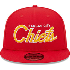Kansas City Chiefs New Era Main Script 9FIFTY Snapback Hat - Red - NFL